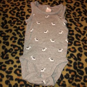 Zebra tank top onesie